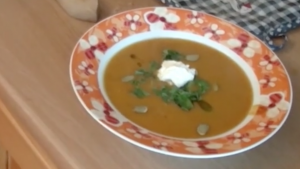 Pečená dýňová polévka